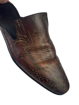 Berluti Scritto Golden Patina Chyrus Mules 6