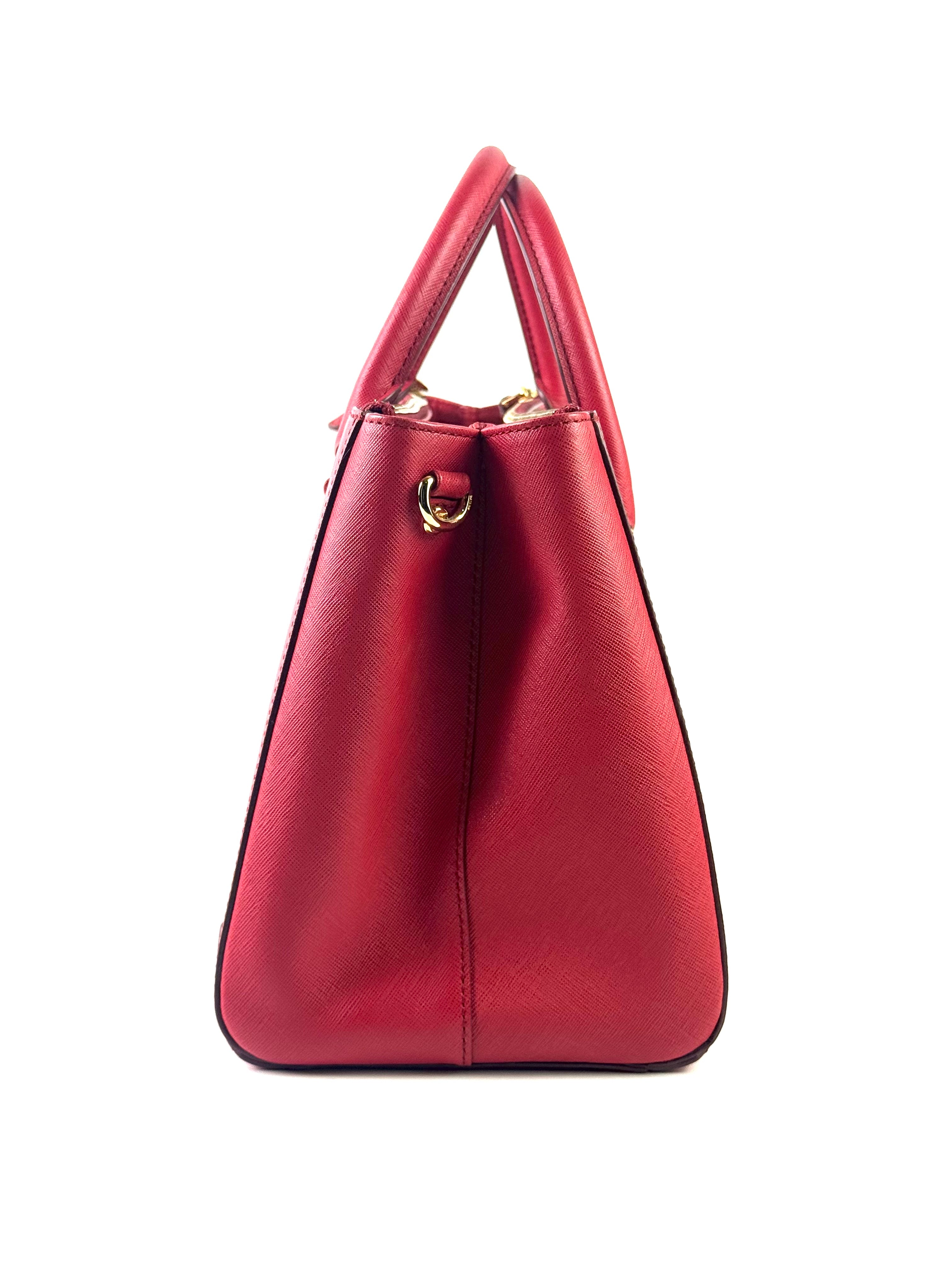 MCM Red Saffiano Nuovo Bag