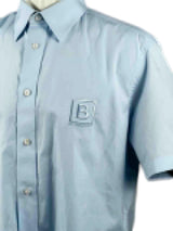 Burberry B Pocket Check Blue Shirt 3
