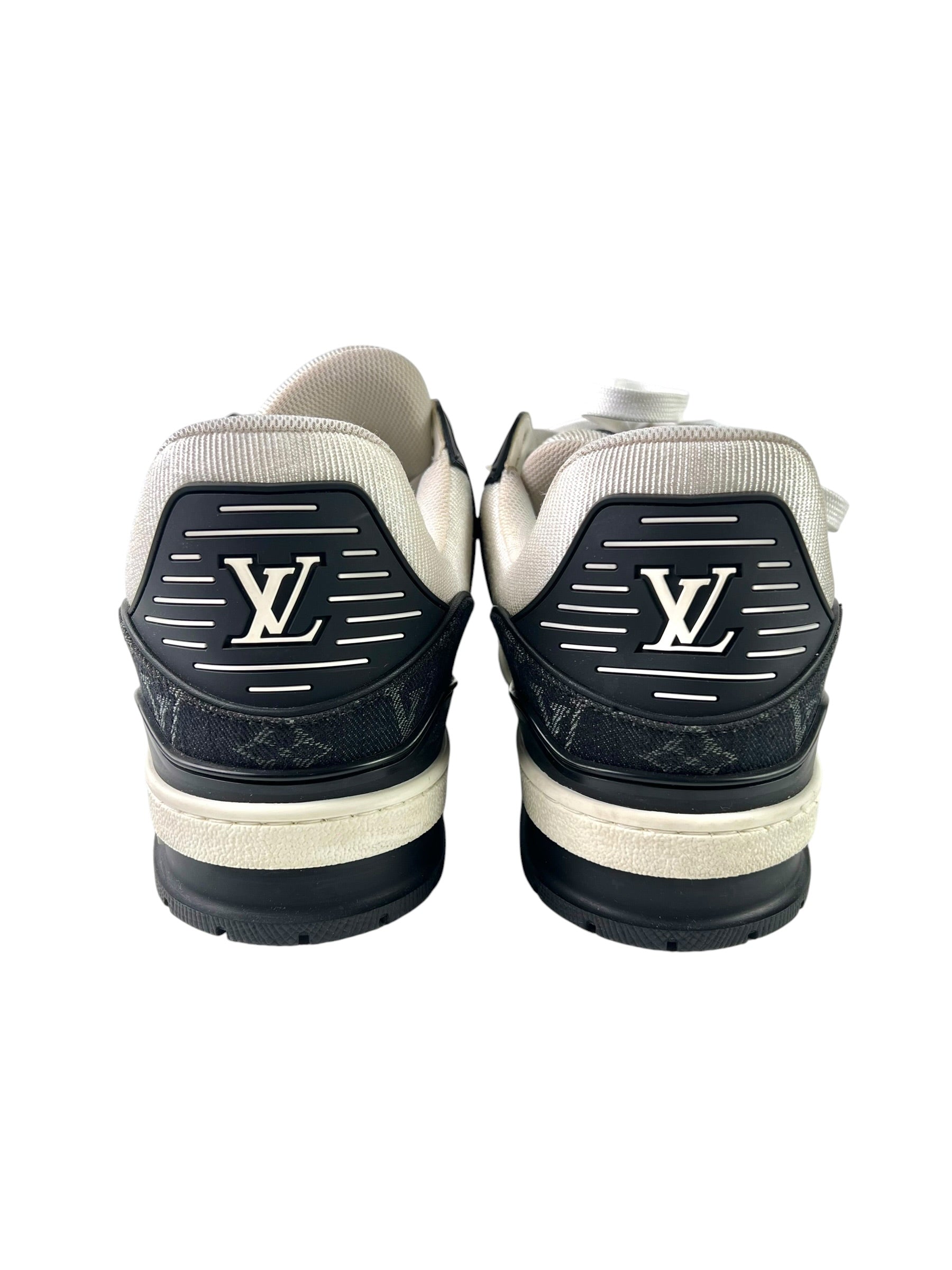 Louis Vuitton Trainer Monogram Denim Black Sneakers