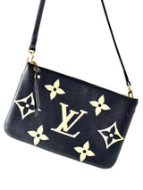 Louis Vuitton Monogram Empreinte Bicolor Double Zip Slingbag (Microchip) 6