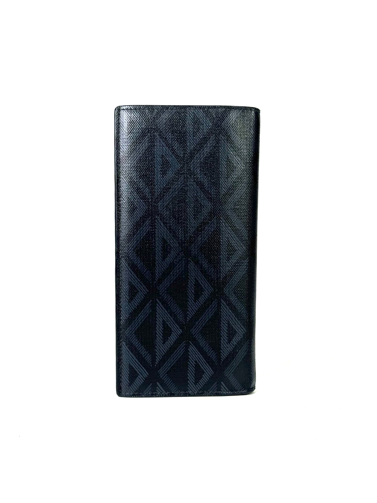 Christian Dior Diamond Black Long Wallet