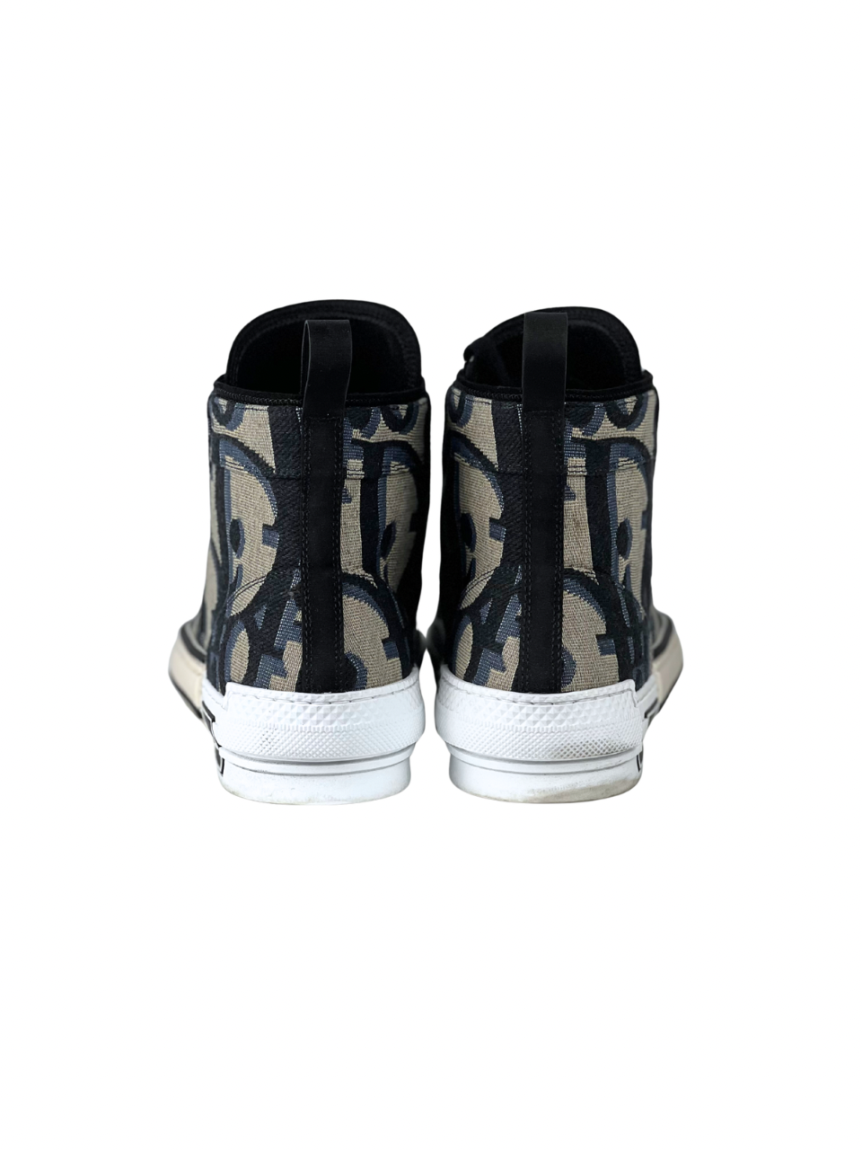 Christian Dior Jumbo Oblique Jacquard High Top Sneakers