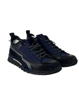 Berluti Scritto Navy Suede & Leather Low Sneakers 1