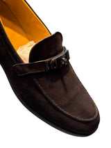 Hermès Kelly Day Black Suede Loafers 6