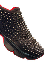 Christian Louboutin Neoprene Studs Black Sneakers 6