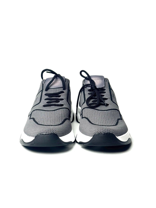 Berluti Knit B Logo Grey Sneakers
