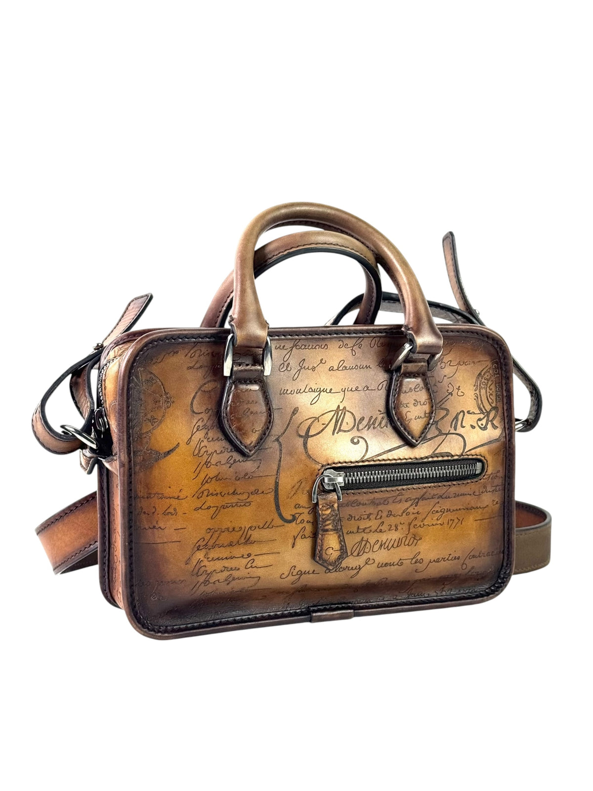 Berluti Scritto Guliver Brown Messenger Bag