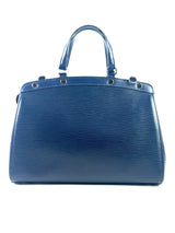 Louis Vuitton Epi Leather Blue Hand Bag 6