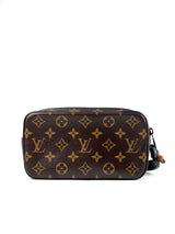 Louis Vuitton x Virgil Abloh Volga Monogram Macassar Clutch Bag 4