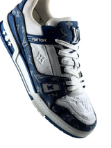 Louis Vuitton Trainer Denim Monogram Blue Sneakers 6
