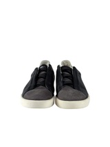 Zegna Triple Stitch Deerskin Suede Slip On 2