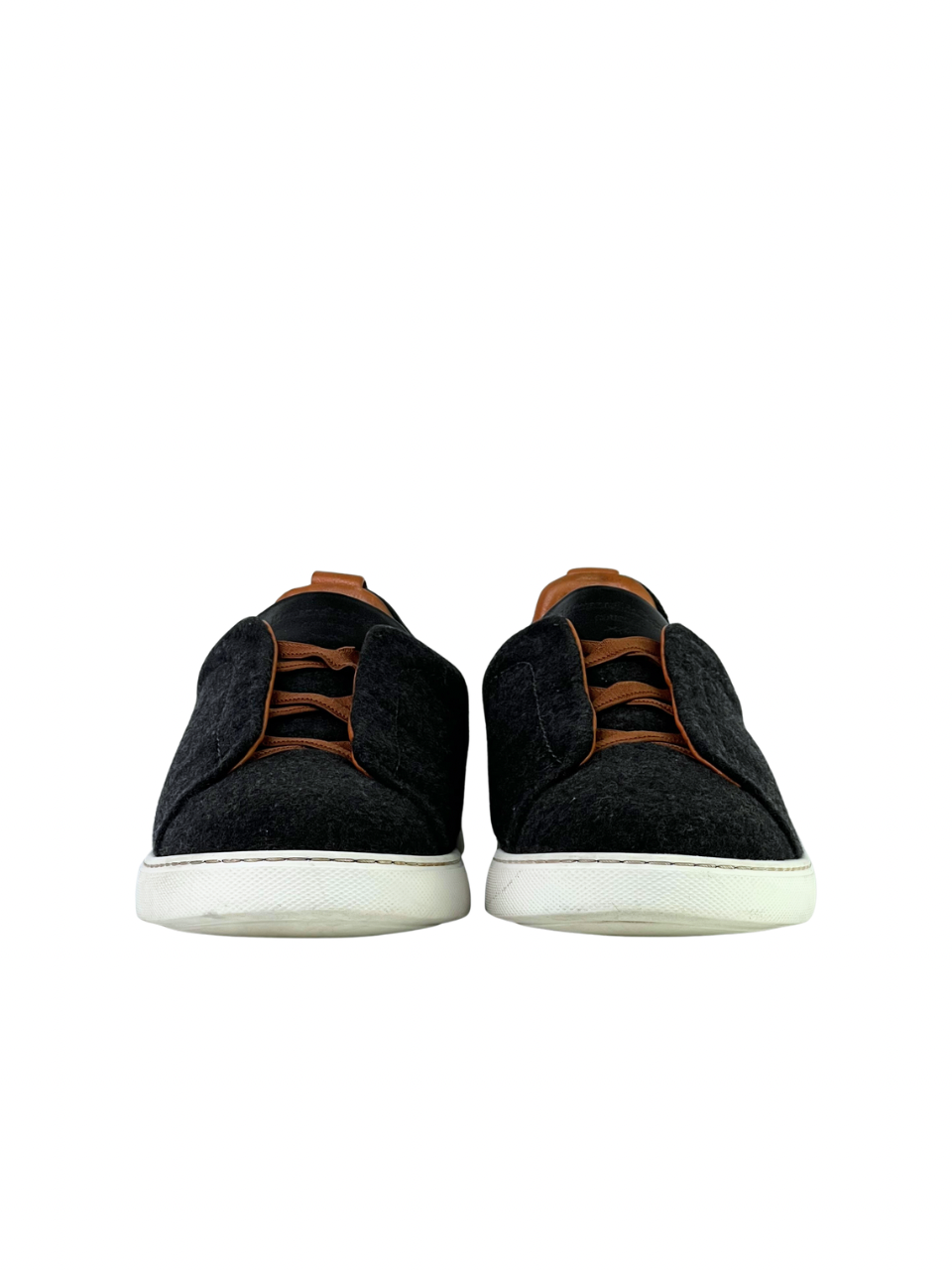 Zegna Triple Stitch Wool Slip On