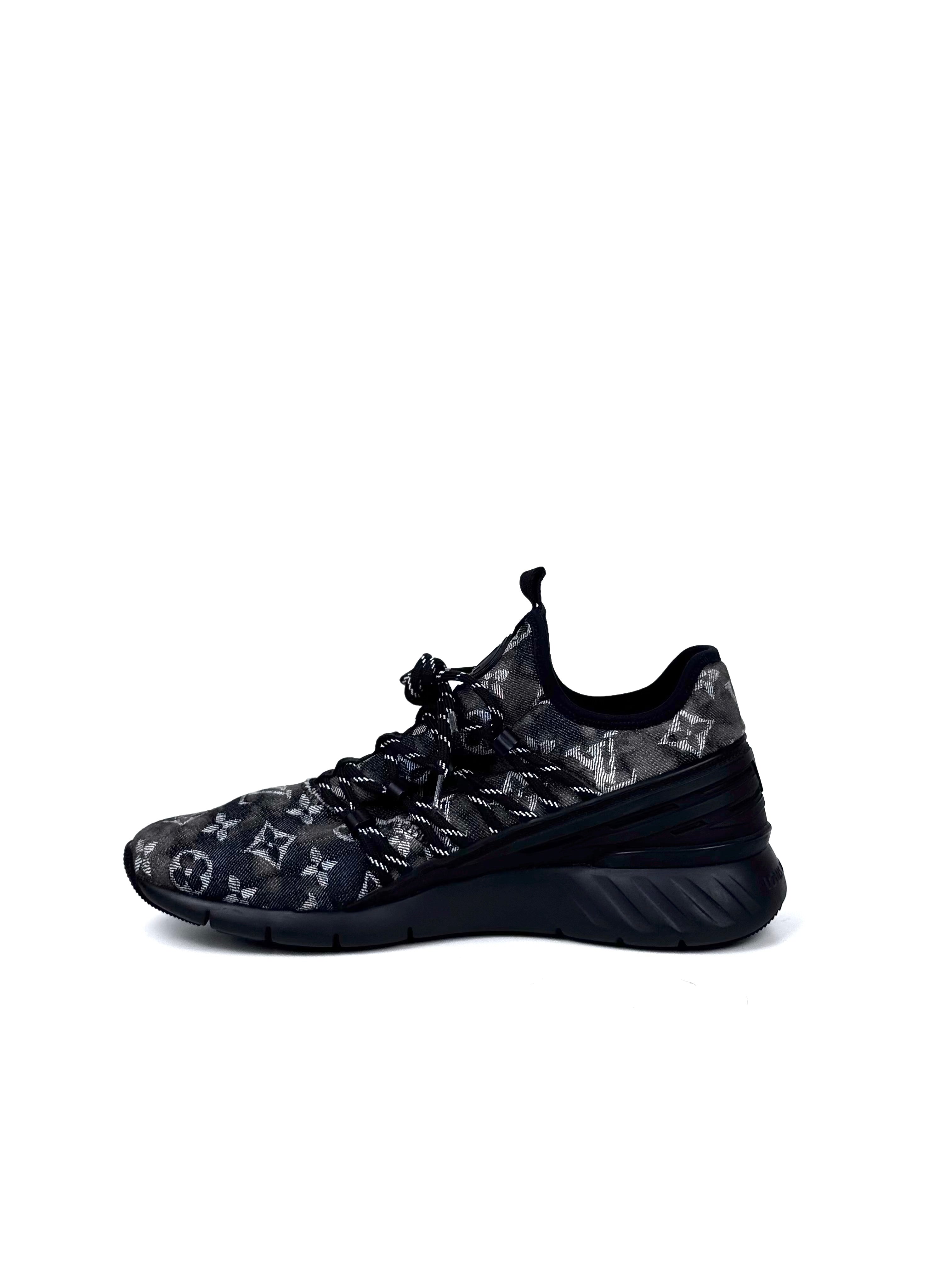 Louis Vuitton Denim Monogram Fastlane Sneakers