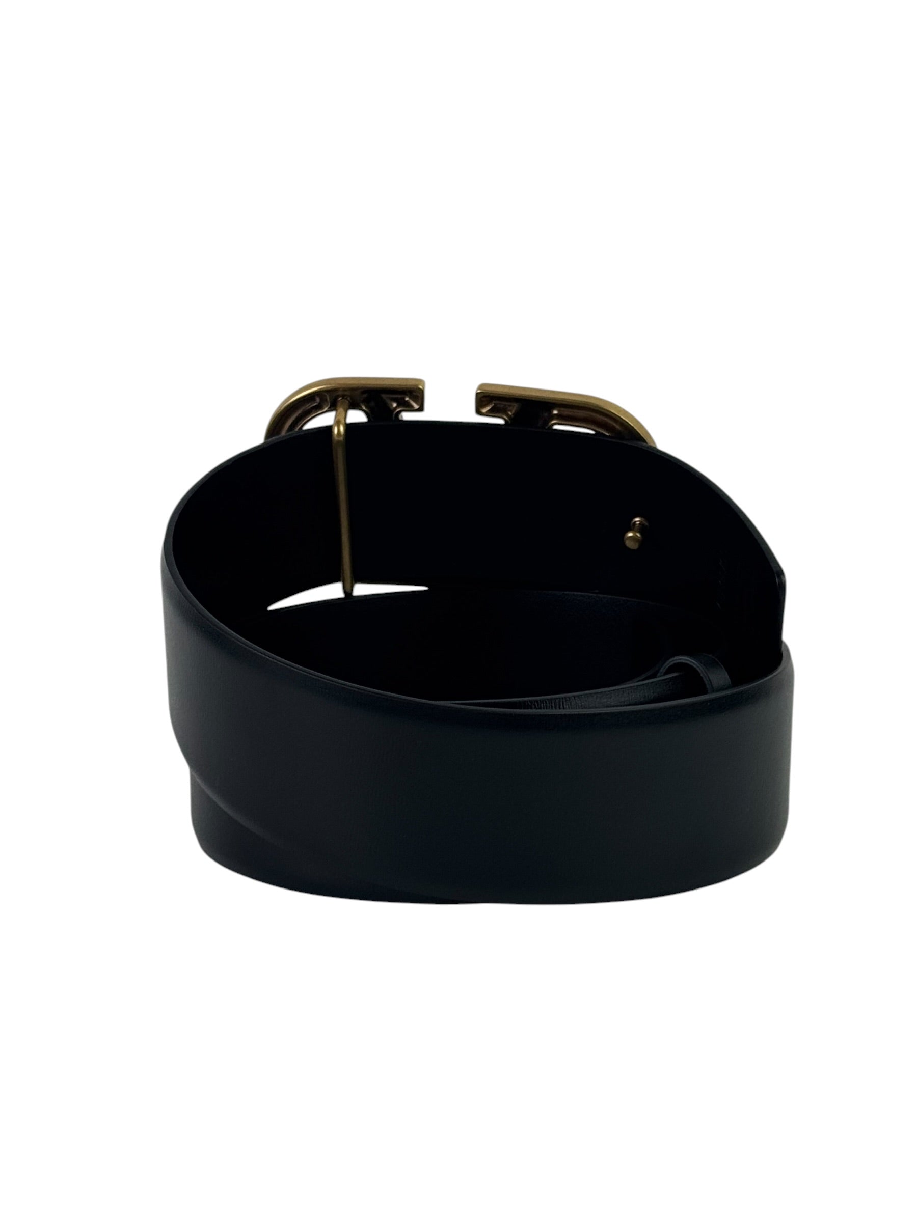 Valentino Garavani Signature Calfskin Belt 40mm Black