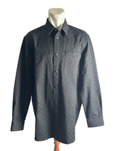 Gucci GG Supreme Black Denim Long Shirt 1