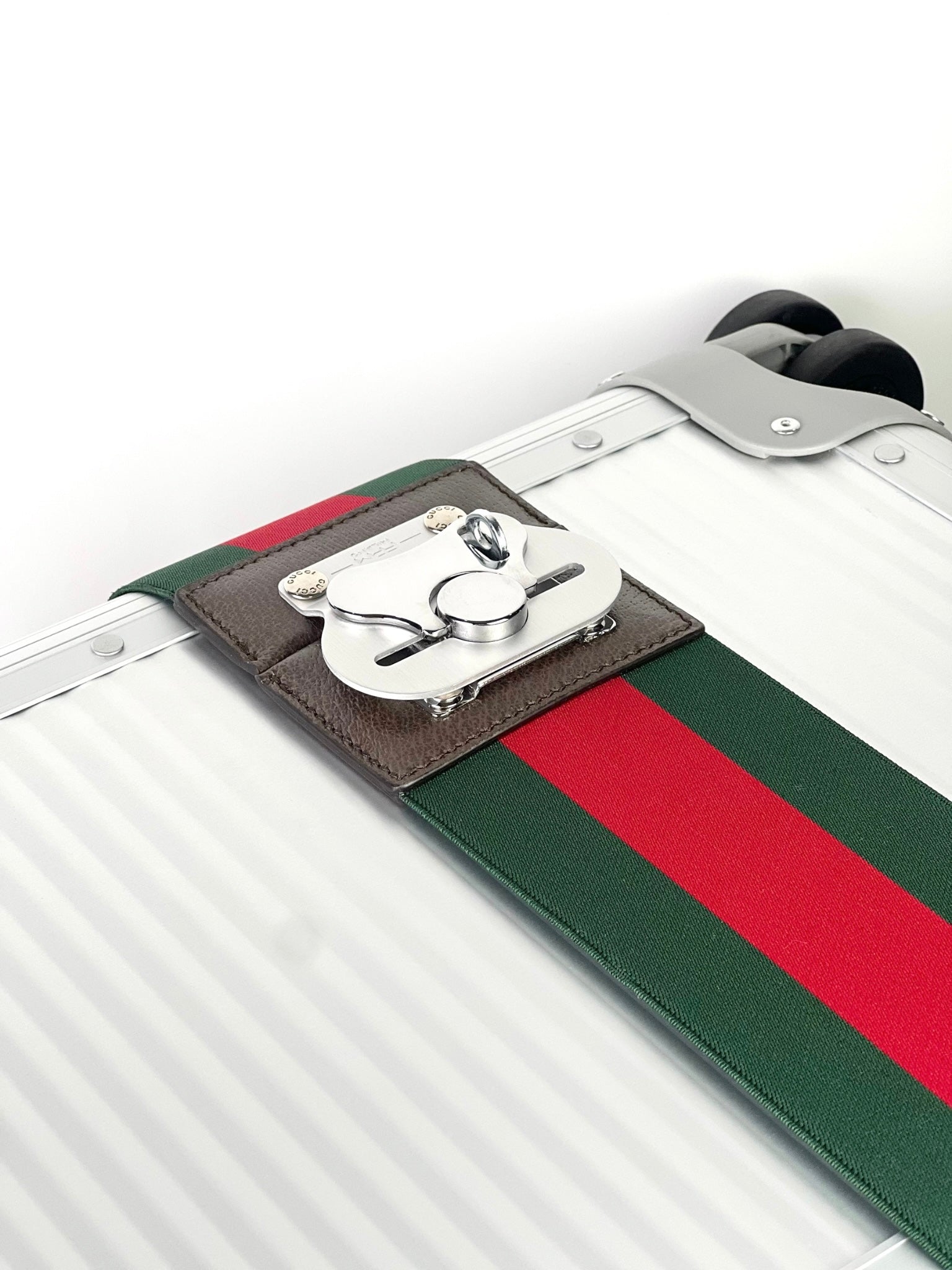Gucci x FPM Aluminum Stripe Cabin Luggage