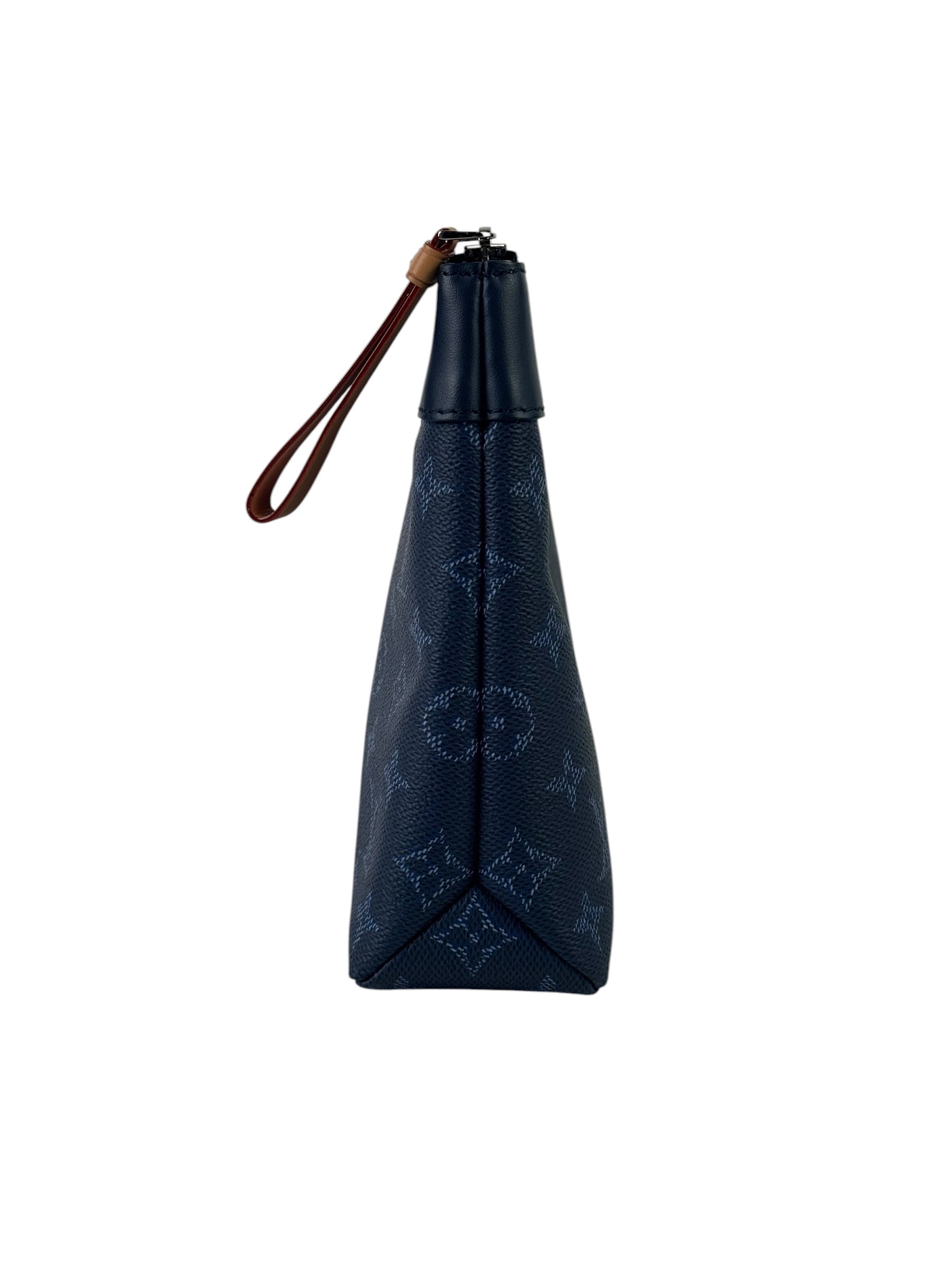 Louis Vuitton Monogram Blue Souple Pochette