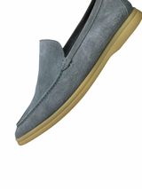 Loro Piana Suede Baby Blue Summerwalk Slip On 6
