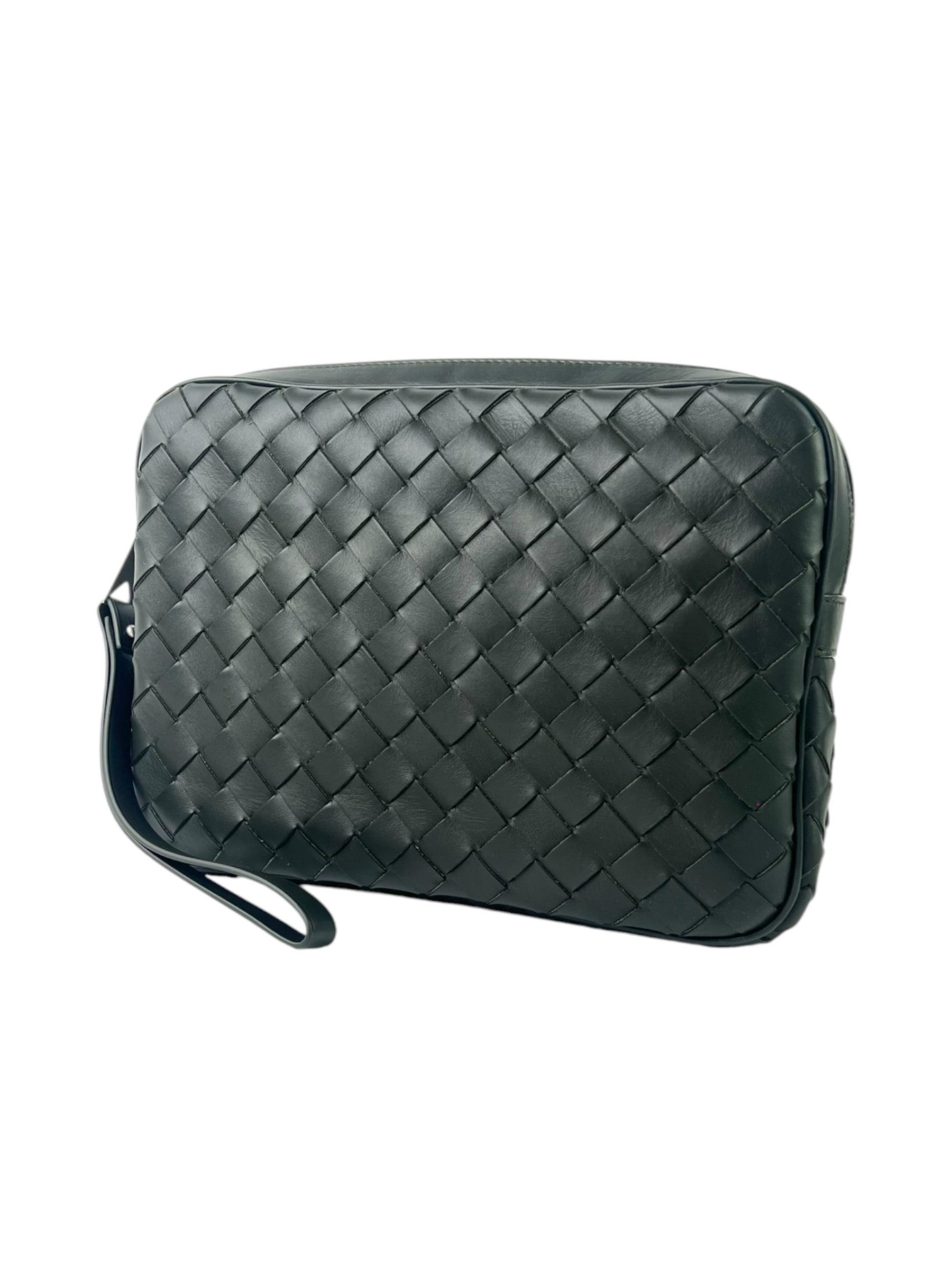 Bottega Veneta Intrecciato Khaki Clutch