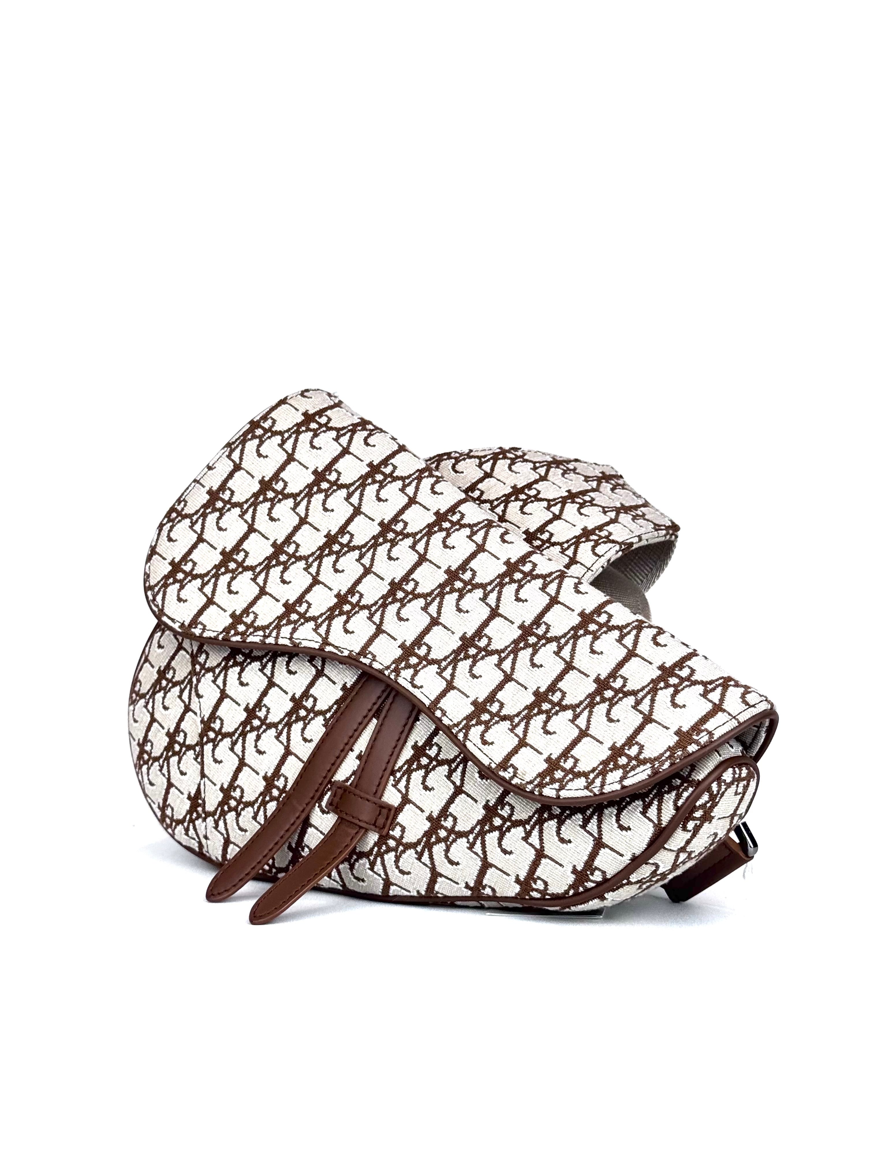 Christian Dior x Travis Scott Oblique Jacquard Saddle Slingbag