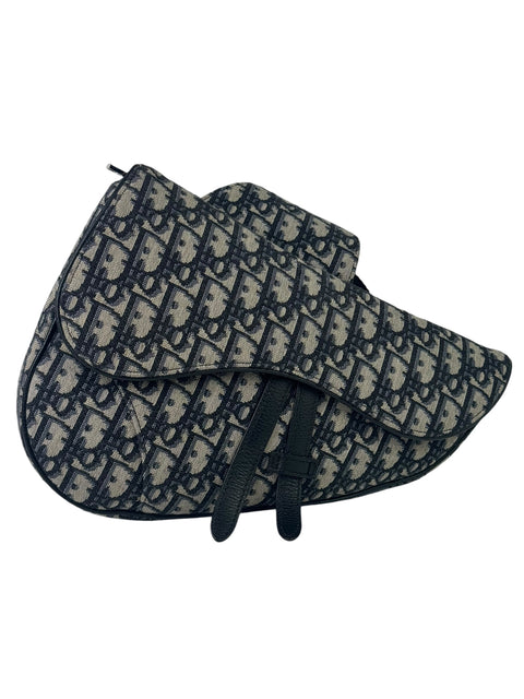 Christian Dior Oblique Jacquard Saddle Sling Bag