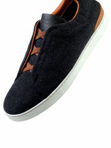 Zegna Triple Stitch Wool Slip On 6