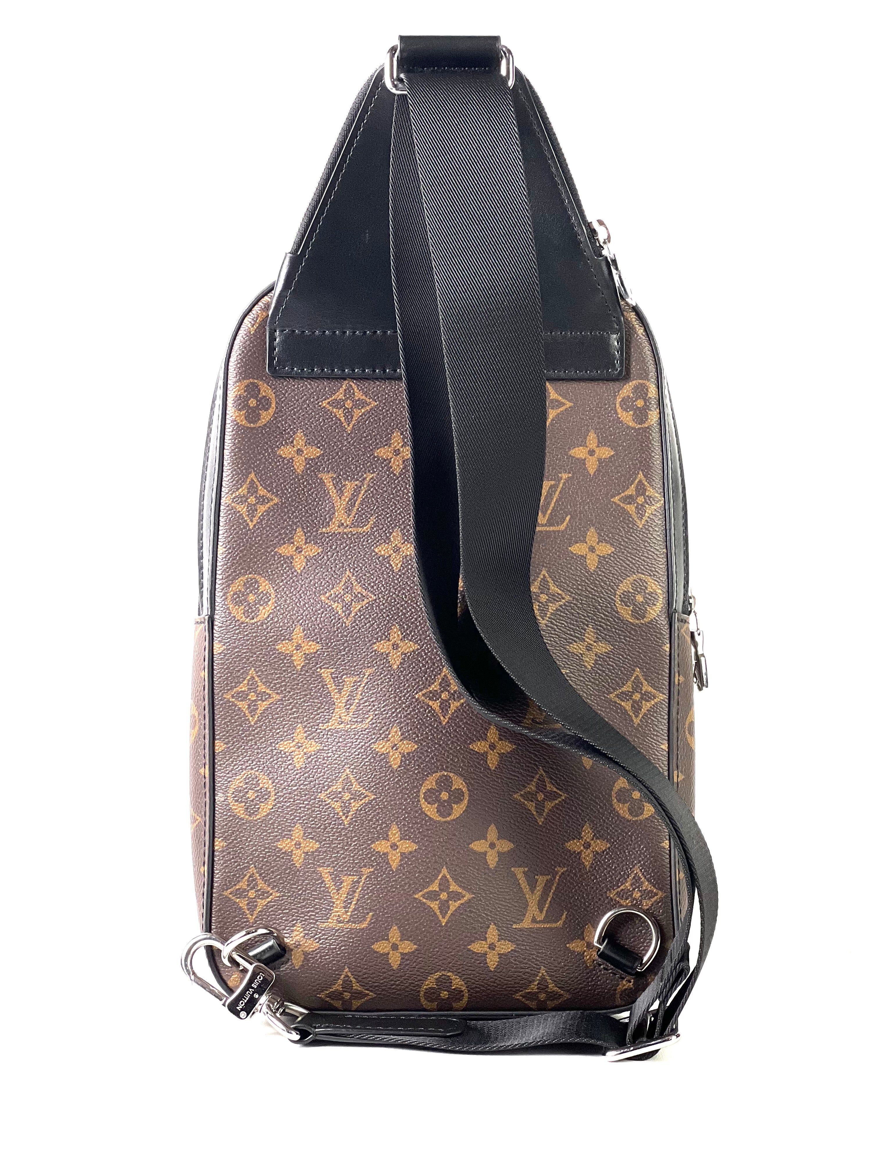 Louis Vuitton Avenue Monogram Macassar GM Sling Bag