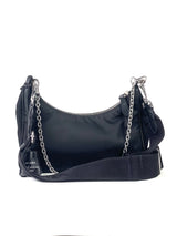 Prada Black Re-Edition Nylon Multi Pochette Slingbag 5