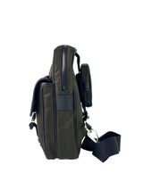 Prada Triangle Logo Tessuto Nylon Green & Black Slingbag 5