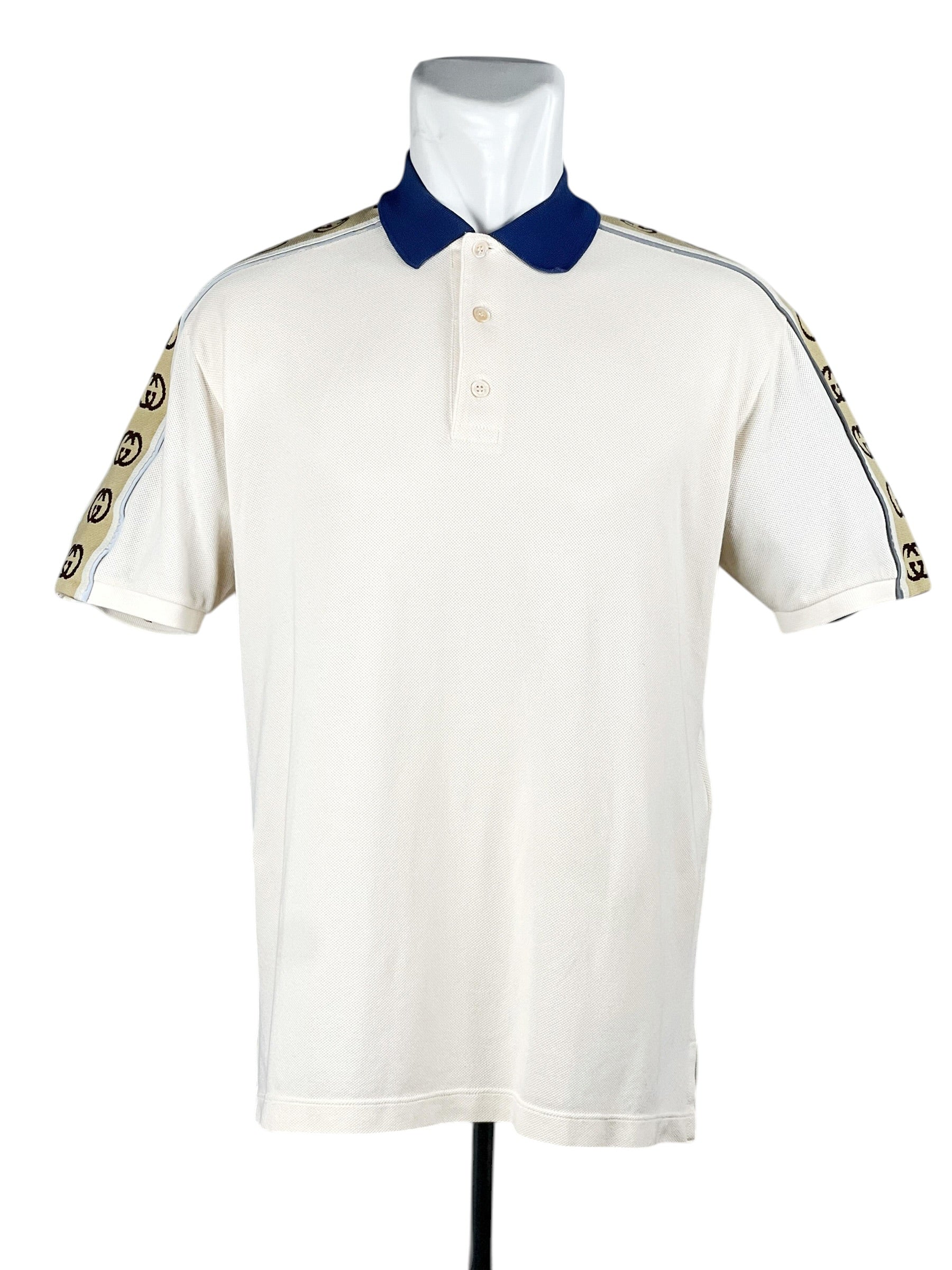 Gucci GG Interlocking Cotton Reflective Polo Shirt