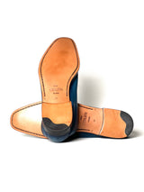 Berluti Lorenzo Scritto Kangaroo Leather Blue Loafers 5