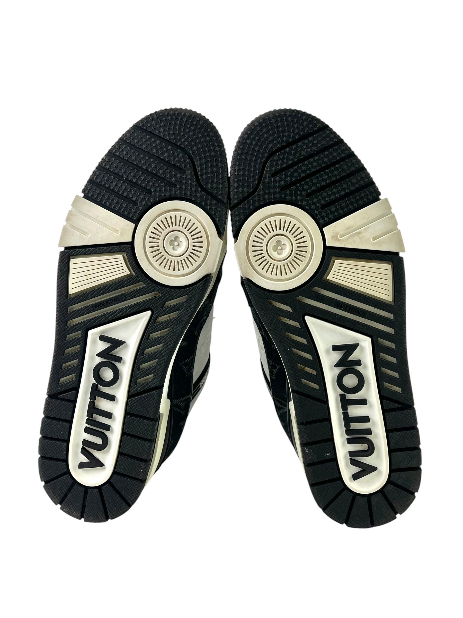 Louis Vuitton Trainer Monogram Denim Black Sneakers