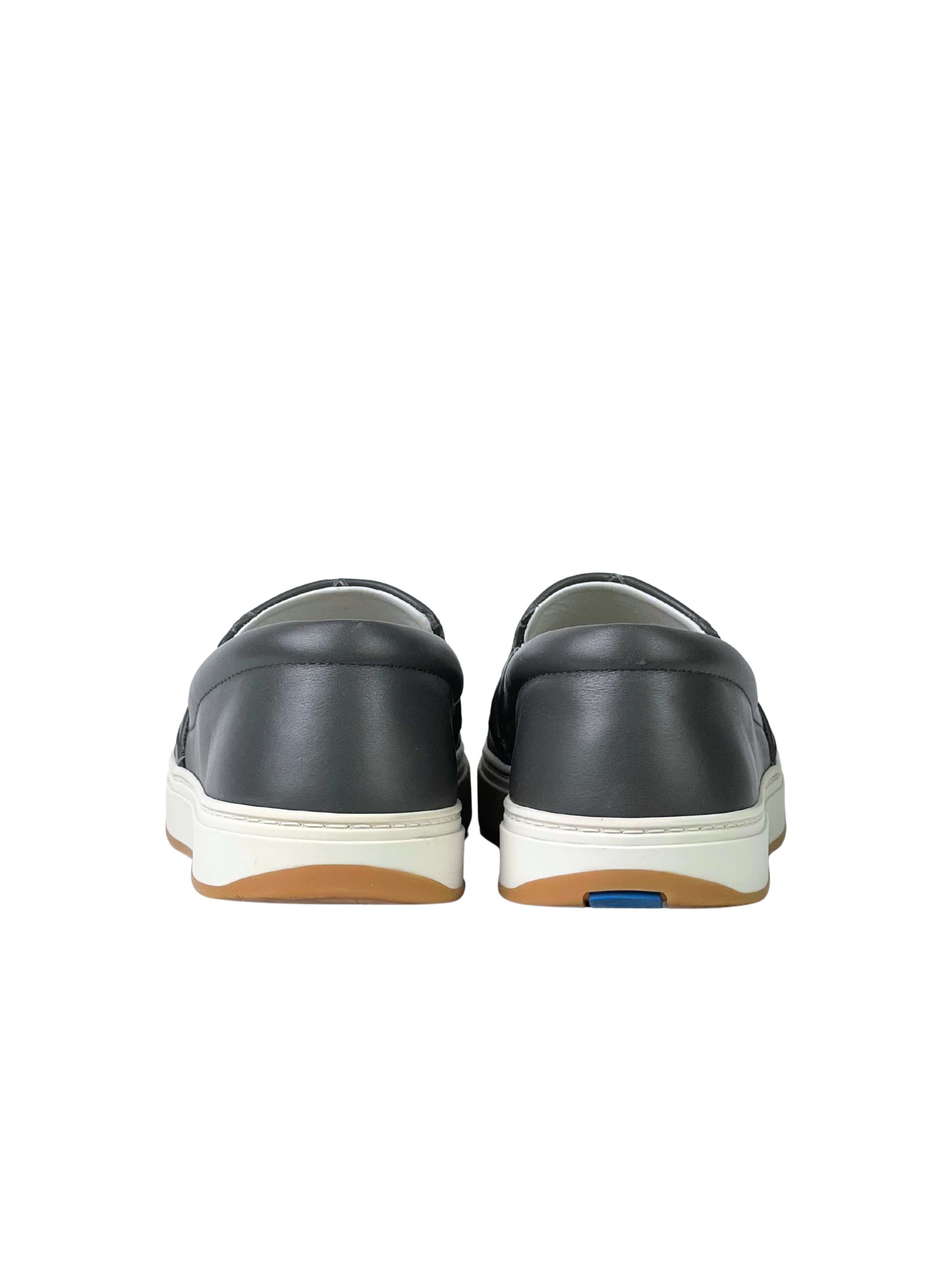 Bottega Veneta Intrecciato Grey Slip-On