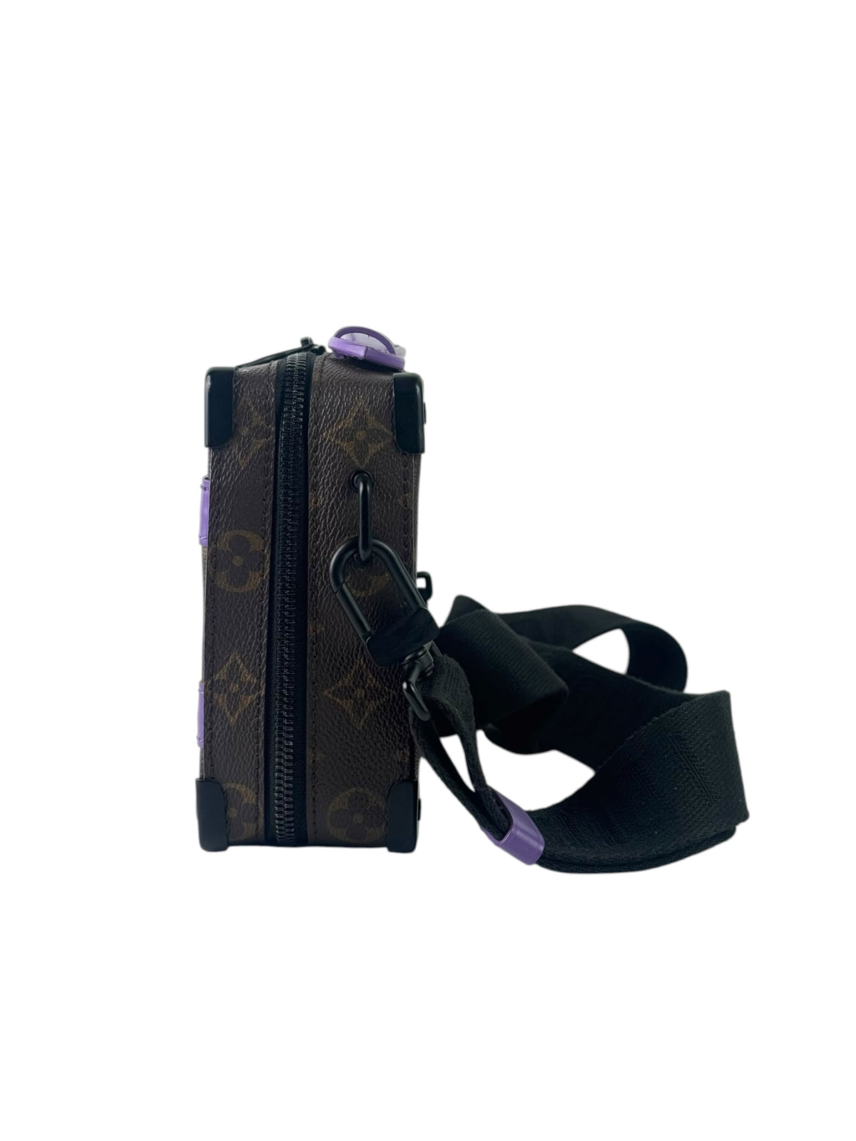 Louis Vuitton Monogram Macassar Top Handle Trunk Messenger Bag