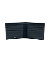 Christian Dior Icon Logo Bifold Grained Leather Calfskin Navy 5