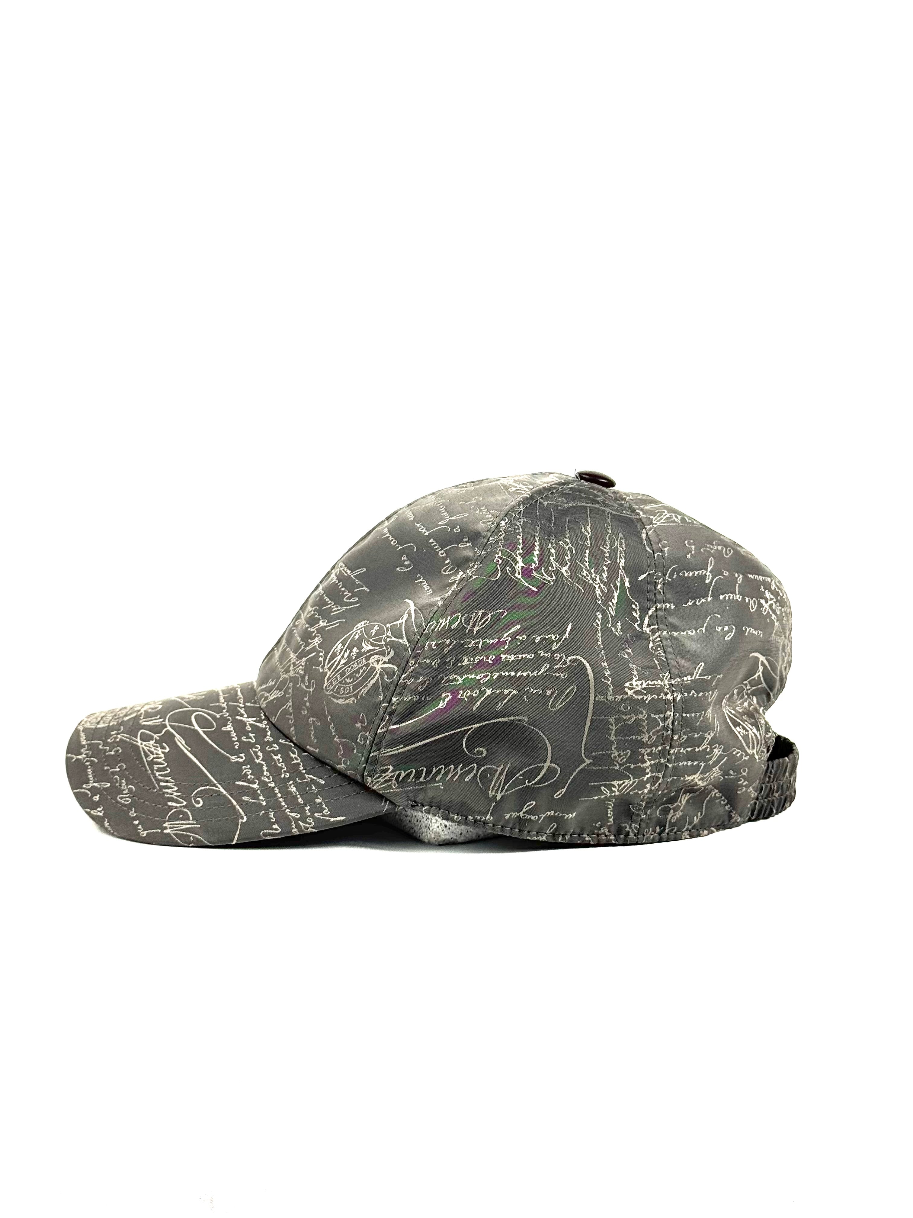Berluti Scritto Grey Nylon Cap