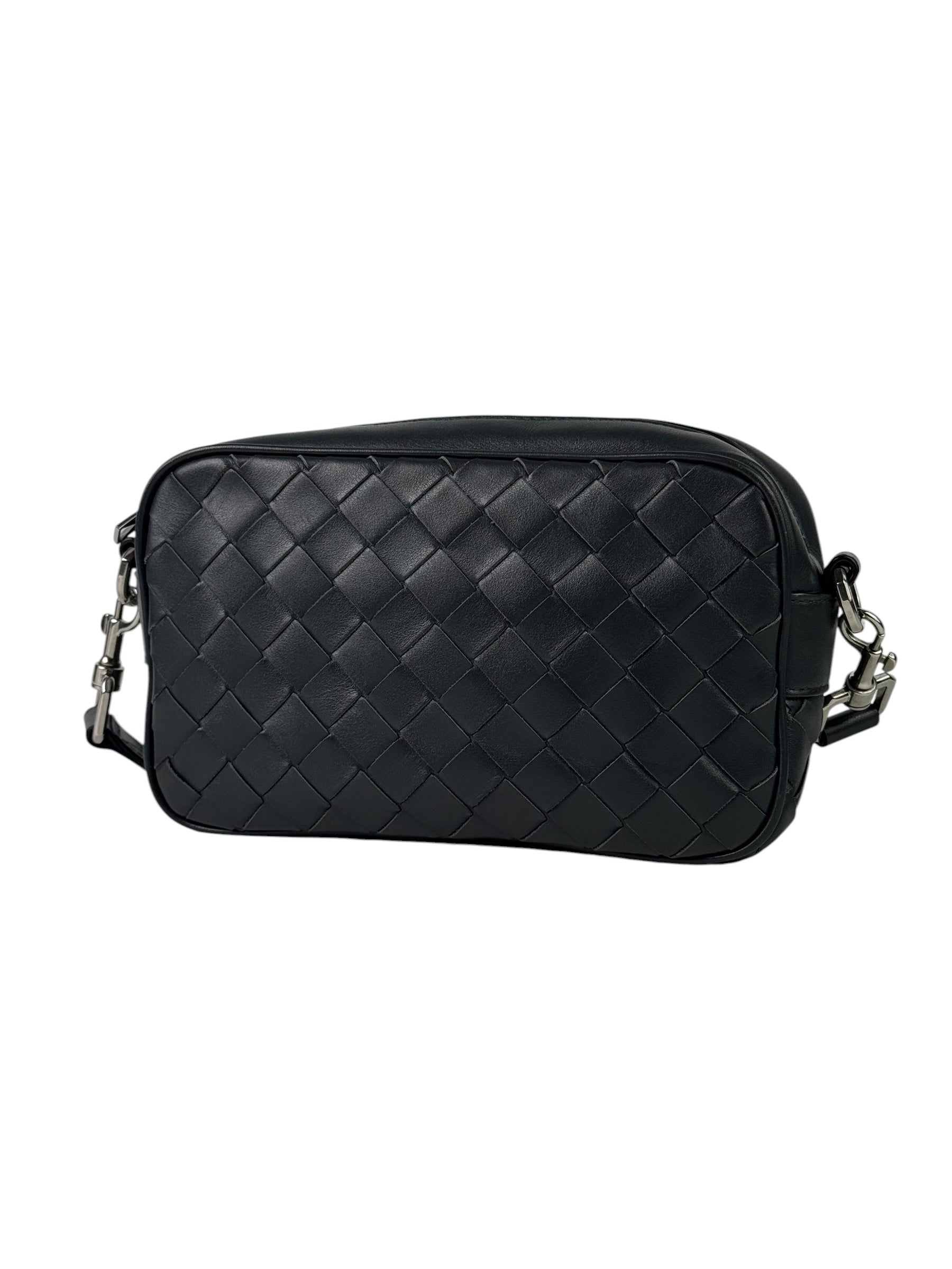 Bottega Veneta Mini Intrecciato Metal D-Ring Camera Bag
