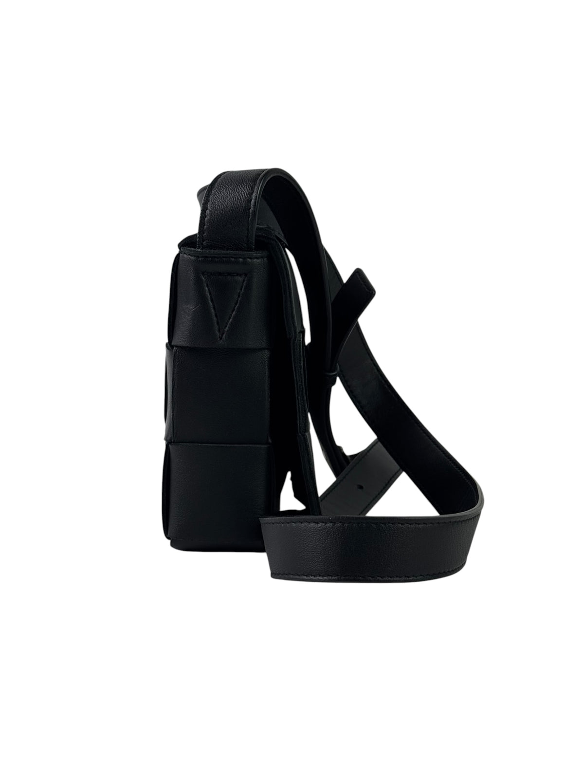 Bottega Veneta Black Intrecciato Cassette Bag