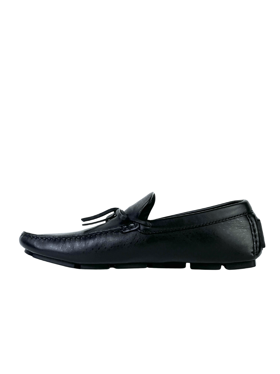 Louis Vuitton Driver Monogram Leather Black Loafers