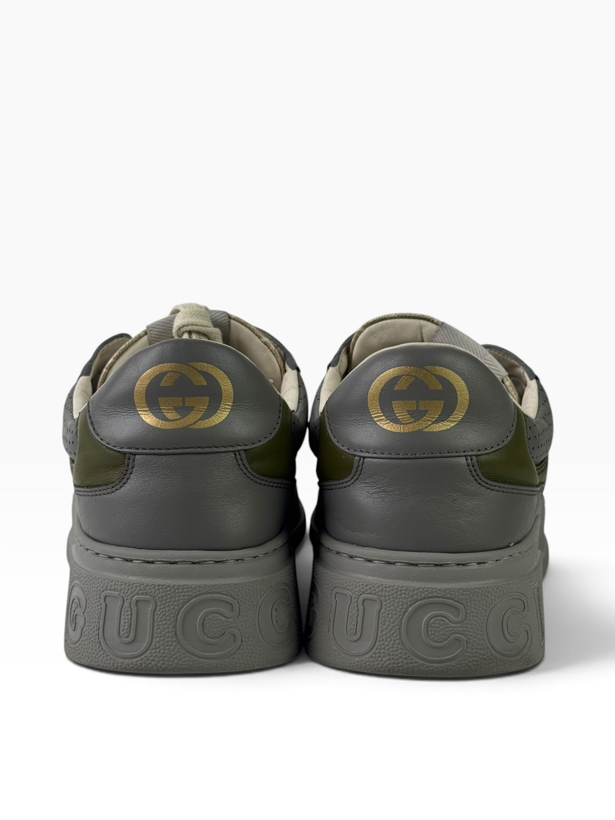 Gucci GG White Beige Chunky Sneakers