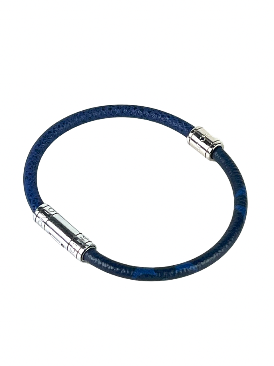 Louis Vuitton Monogram Taigarama Blue Split Bracelet