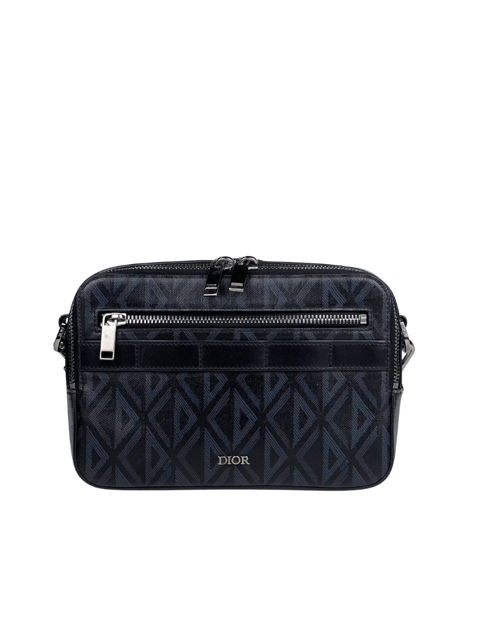 Christian Dior Diamond Black Safari Messenger Bag