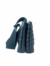 Bottega Veneta Duo Navy Messenger Intrecciato Bag 3