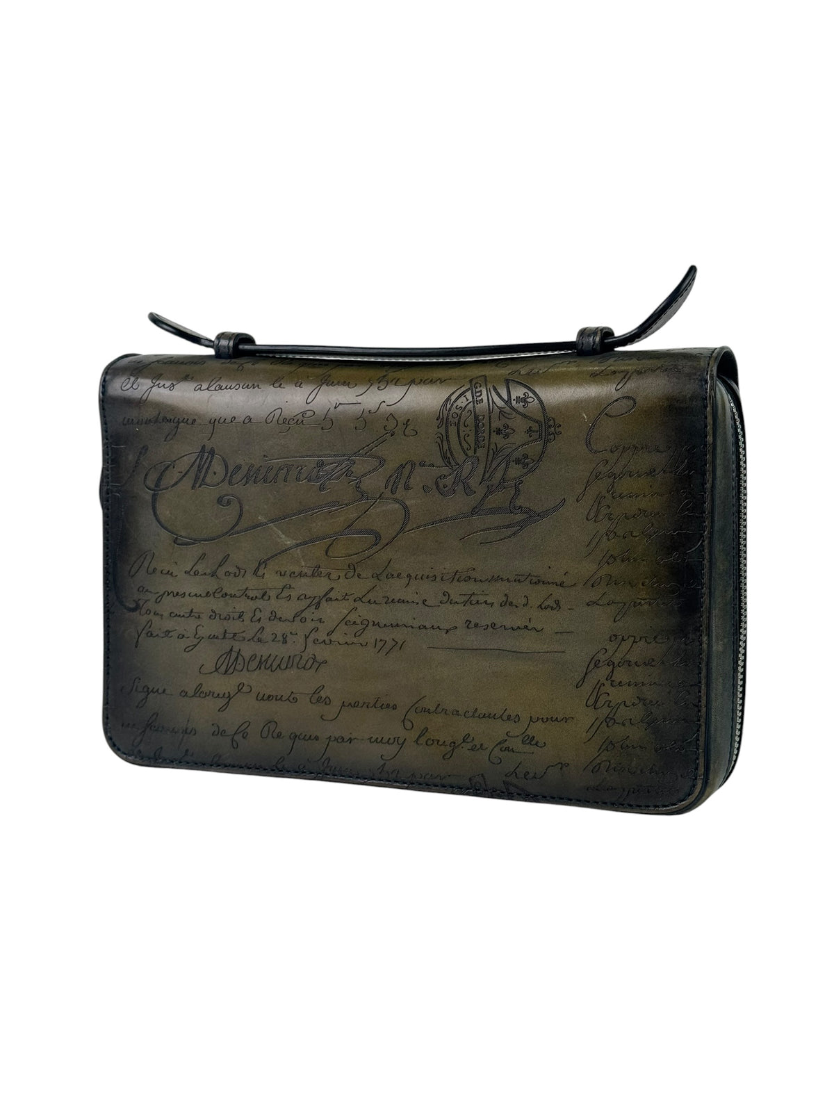 Berluti Scritto Itauba Wide XL Nero Wallet