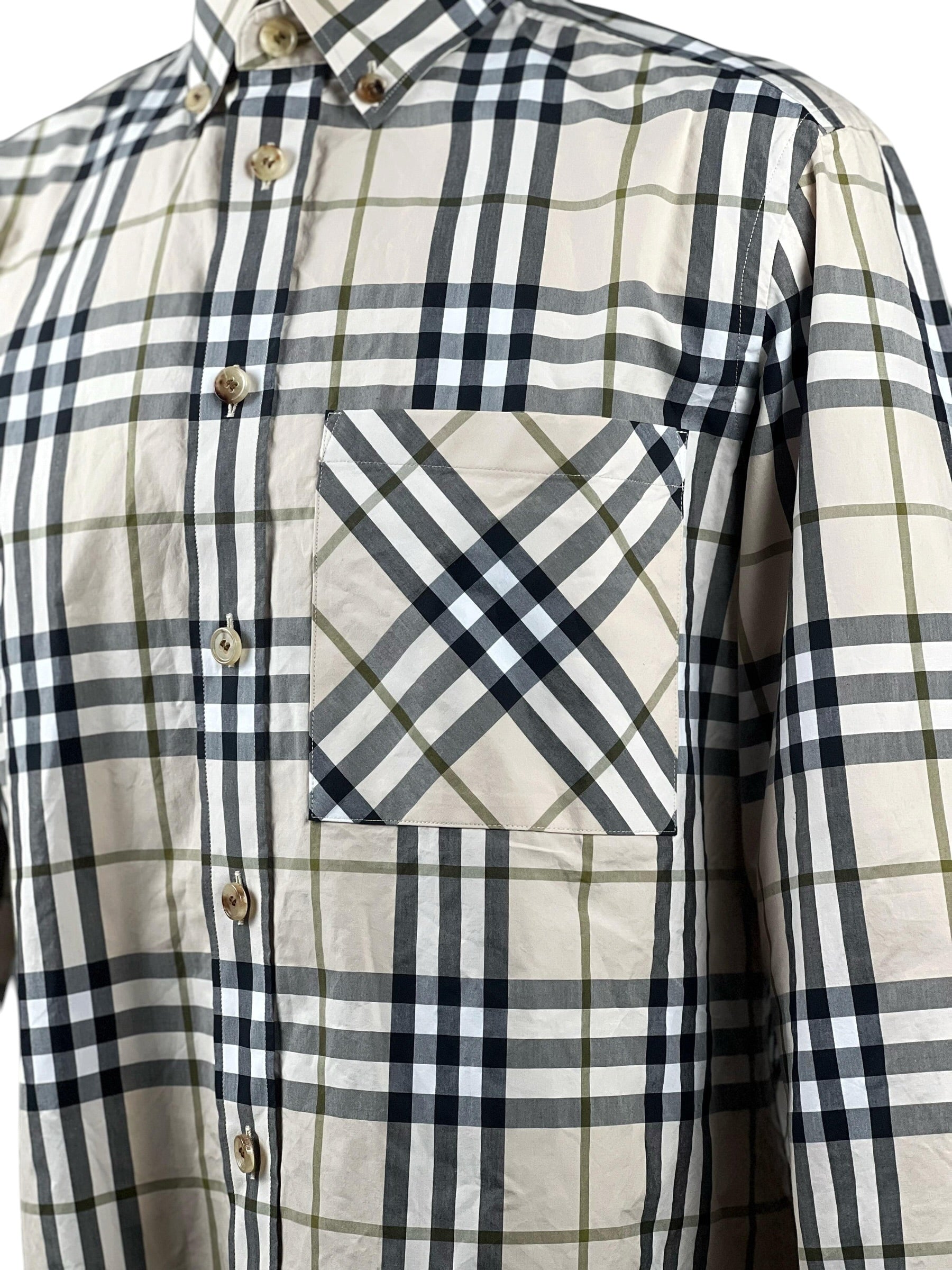 Burberry Nova Check Navy Long Shirt