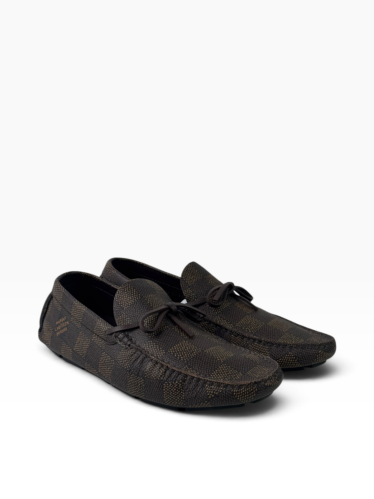 Louis Vuitton Driver Monogram Damier Brown Moccasin