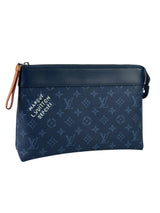 Louis Vuitton Monogram Blue Souple Pochette 2