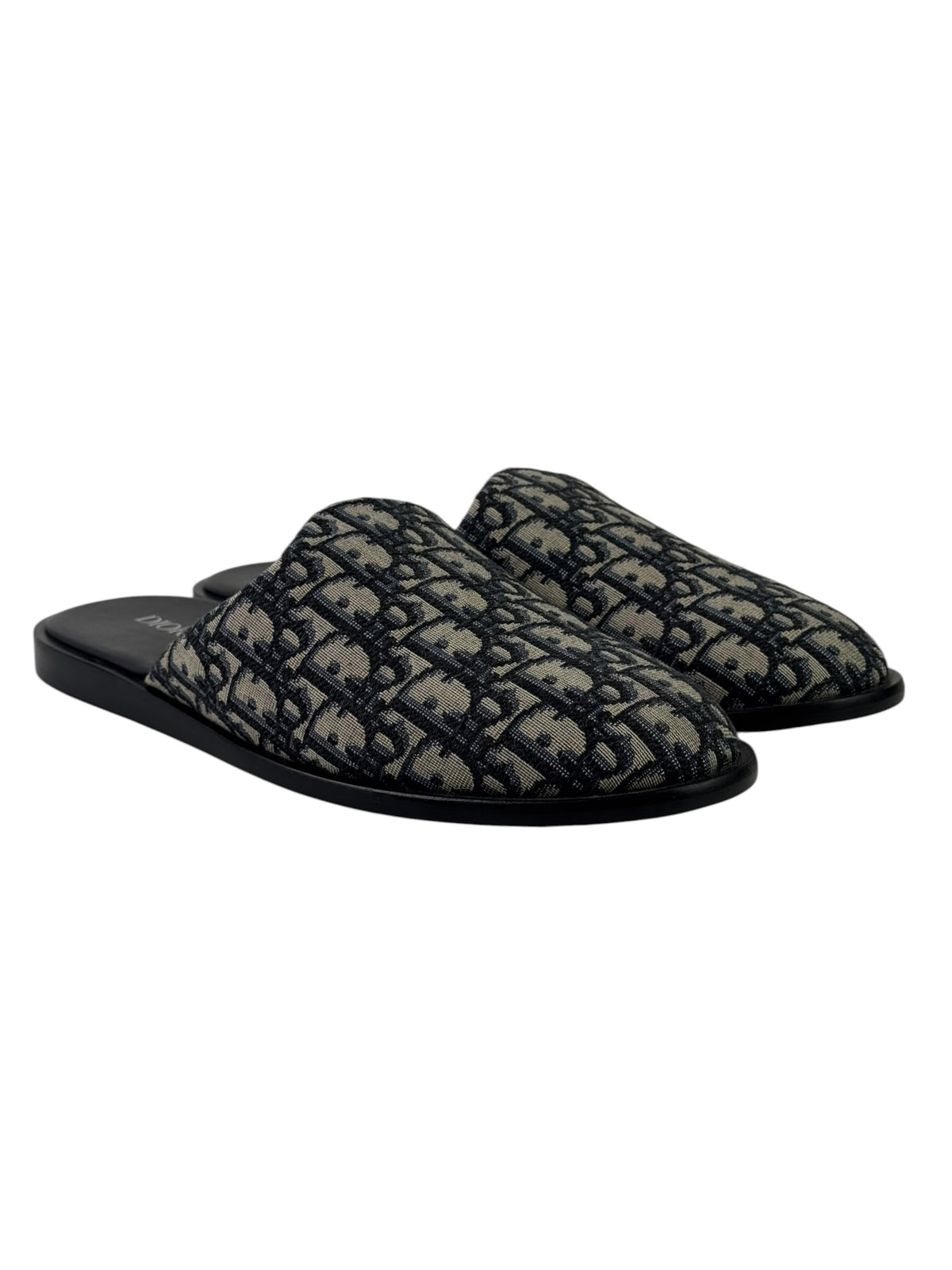 Christian Dior Oblique Jacquard Mule Slippers