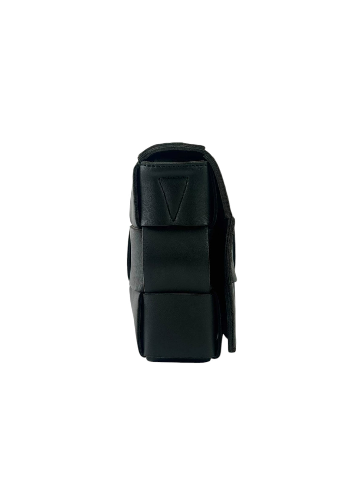 Bottega Veneta Intrecciato Cassette Dark Green Messenger Bag